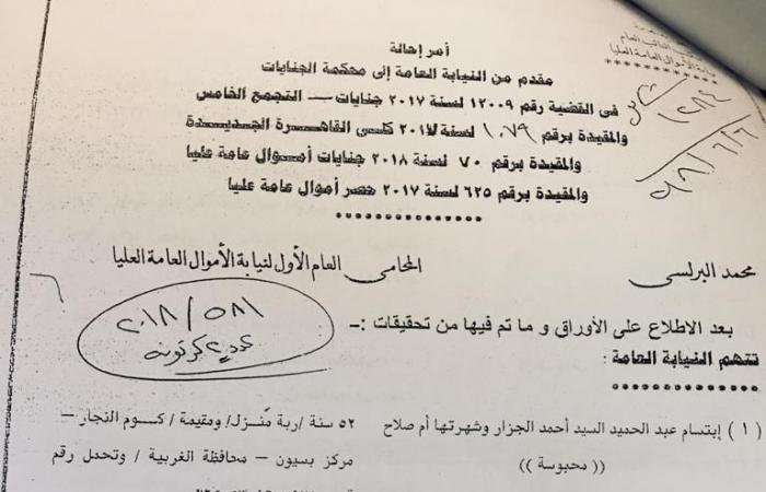 النص الكامل لإحالة 40 متهما فى أكبر قضية "للاتجار بالبشر" لمحكمة الجنايات.. المتهمون كونوا عصابة دولية لتسهيل الدعارة تحت مسمى الزواج العرفى.. وآباء الضحايا باعوا بناتهم للأجانب من أجل المال