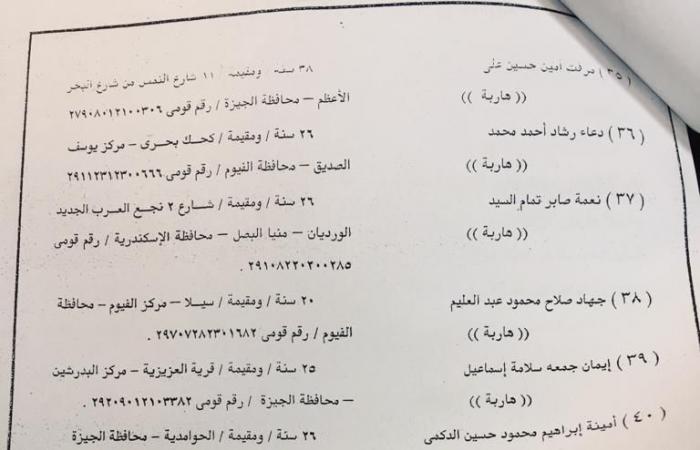 النص الكامل لإحالة 40 متهما فى أكبر قضية "للاتجار بالبشر" لمحكمة الجنايات.. المتهمون كونوا عصابة دولية لتسهيل الدعارة تحت مسمى الزواج العرفى.. وآباء الضحايا باعوا بناتهم للأجانب من أجل المال