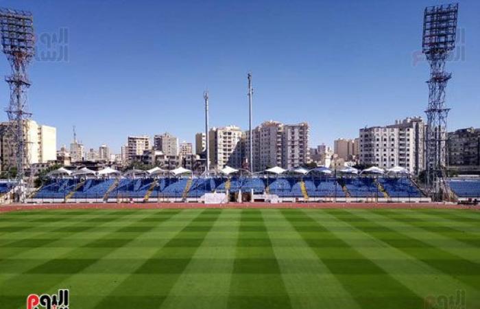 صور.. استاد الإسكندرية كما لم تراه من قبل.. الاستاد الدولى فى أبهى صوره بعد انتهاء التطوير استعدادا لأمم أفريقيا 2019.. السور الخلفى يتزين بـ30 صورة رسم جرافيتى تعبر عن القارة.. واللجنة تتسلمه الأسبوع المقبل