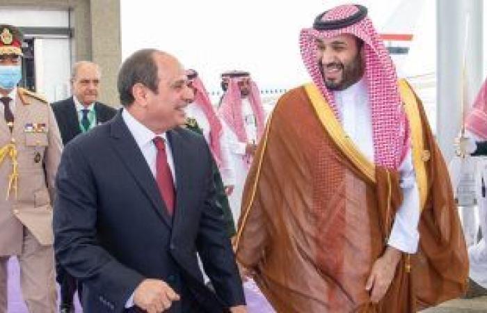 ولى العهد السعودى يستقبل الرئيس السيسي فى الصالة الملكية بمطار الملك عبد العزيز الدولى.. الرئيس يشارك فى "قمة جدة للأمن والتنمية" بمشاركة أمريكا.. قادة ورؤساء وفود الدول المشاركة يتوافدون إلى الأراضى السعودية