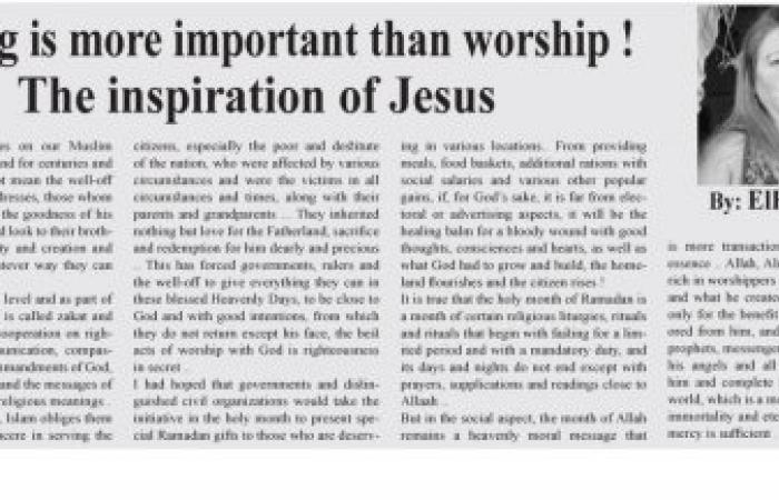 Dealing is more important than worship ! The inspiration of Jesus