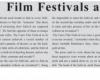 Film Festivals and Trends