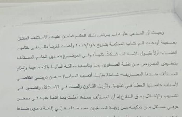 "استئناف القاهرة" ترسى مبدأ قضائياَ جديدا: منح عقد الصلح بين الزوجين والاتفاق على نفقة الصغار أمام مكتب التسوية صفة "السند التنفيذي" بقوة القانون.. وتؤكد: لا يحتاج الي صدور حكم أو قرار من المحكمة كما هو مقرر