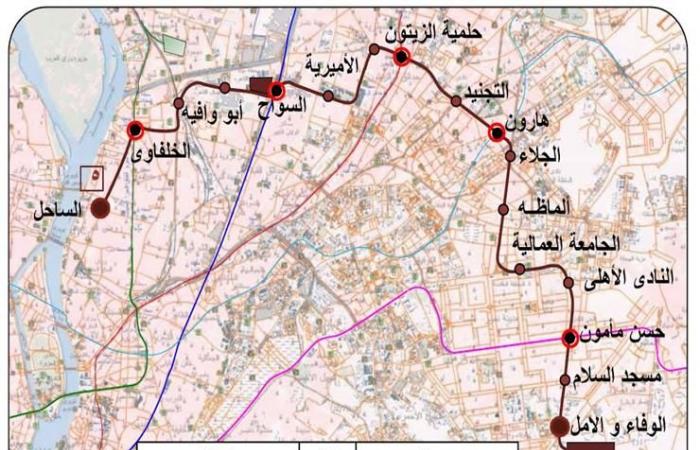 "القومية للأنفاق" تجرى تعديلا فى مخطط شبكة مترو أنفاق القاهرة الكبرى.. إلغاء الخط الخامس للمترو الممتد من مدينة نصر للساحل.. والاكتفاء بتنفيذ 5 خطوط مترو لتعمل مع خطى مونوريل العاصمة الإدارية و6 أكتوبر.. خرائط