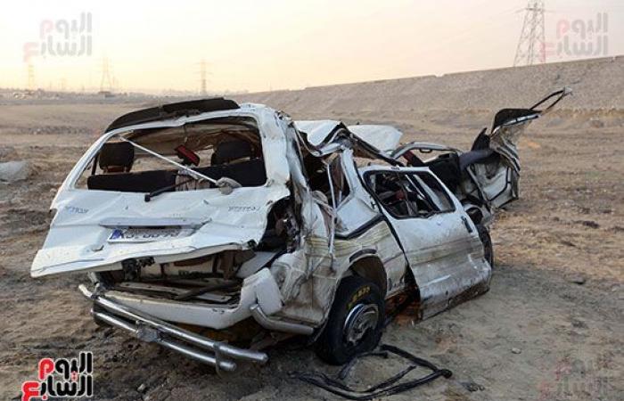 لحظات الرعب فى حادث الأوسطى.. المصابون لـ"اليوم السابع": شاهدنا الموت بأعيننا ولا نصدق أننا على قيد الحياة.. على: "كنت نايم صحيت على نار ولهب وعربيات مقلوبة".. ويؤكد: تواجد الإسعاف والشرطة أنقذ حياتنا.. فيديو