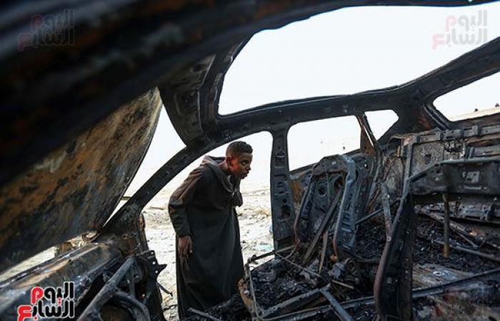 لحظات الرعب فى حادث الأوسطى.. المصابون لـ"اليوم السابع": شاهدنا الموت بأعيننا ولا نصدق أننا على قيد الحياة.. على: "كنت نايم صحيت على نار ولهب وعربيات مقلوبة".. ويؤكد: تواجد الإسعاف والشرطة أنقذ حياتنا.. فيديو