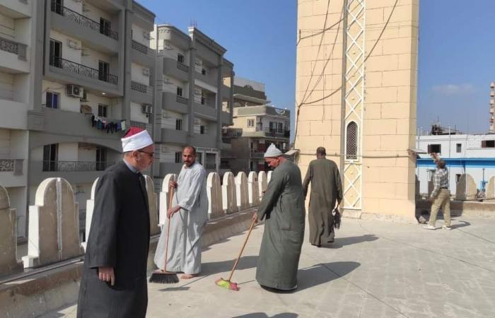 بيوت الله تستعد لاستقبال شهر رمضان المبارك.. الأوقاف تطلق أكبر حملة لنظافة وصيانة المساجد في المحافظات.. مديرو المديريات يقودون حملات النظافة.. والفعالية تستمر حتى نهاية الشهر الكريم.. صور