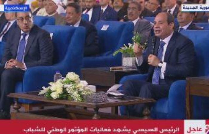 الرئيس السيسي: ما بخافش أبدا ولو خوفت كان زمانكم فى خراب ودمار.. عمرى ما قلتكم كلام معسول.. قلت عايزين نشتغل ليل ونهار.. وموزانة الدولة لم تتحمل جنيهًا فى مشروعات العاصمة الإدارية الجديدة والعلمين