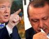 ترامب يرد على جرائم أردوغان ضد السوريين..الرئيس الأمريكى: سنوقف فورا محادثات وزارة التجارة مع أنقرة بخصوص اتفاقية التجارة المقدرة بـ100 مليار دولار..وسنرفع التعريفات الجمركية على الحديد المستورد من تركيا 50%
